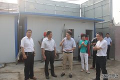 滨海县领导慰问高温下的建设者